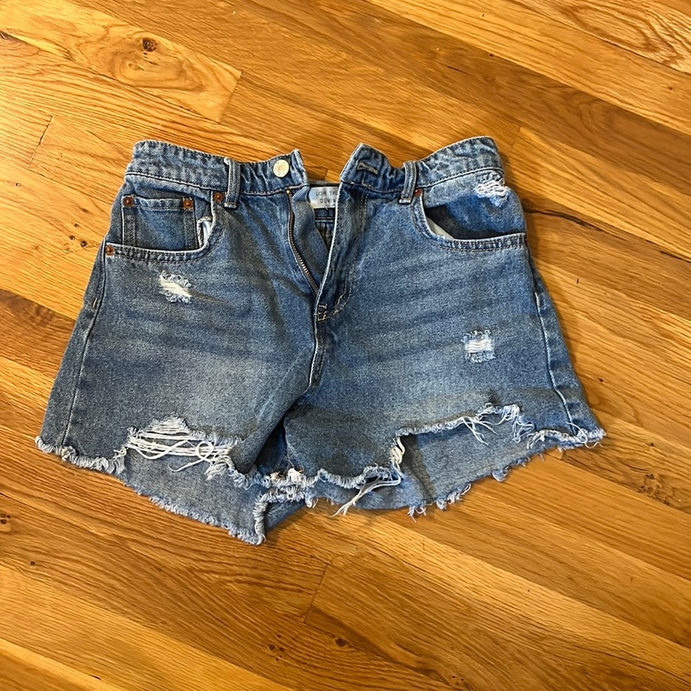 Love Tree Dark wash denim shorts